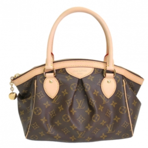 Pre Owned Louis Vuitton Brown Canvas Monogram Tivoli Tote PM
