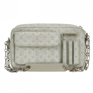 Pre Owned Louis Vuitton Small Silver Sparkly Pochette