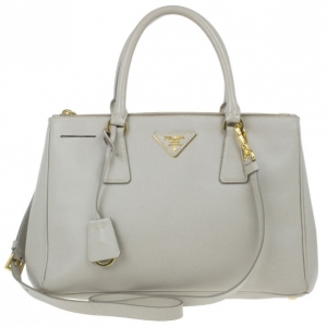 Pre Owned Prada Saffiano Top Handle Lux Tote