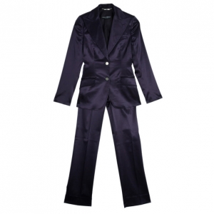 Pre Owned Dolce and Gabbana Silk Single Breasted Suit S