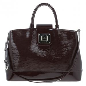 Pre Owned Louis Vuitton Quetshe Patent Epi Leather Mirabeau Tote