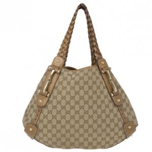 Pre Owned Gucci Monogram Large Pelham Tote