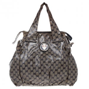 Pre Owned Gucci Blue Guccissima Hysteria Shoulder Bag