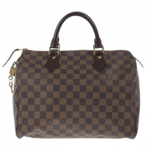 Pre Owned Louis Vuitton Damier Ebene Speedy 30