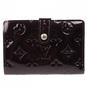 Pre Owned Louis Vuitton Quetsche Monogram Vernis French Wallet