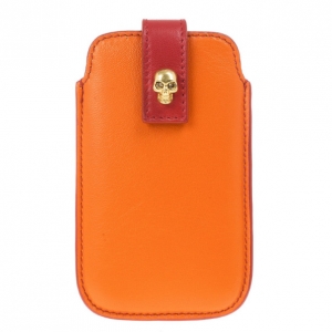 Pre Owned Alexander McQueen Two Tone Skull Embellished iPhone 5/5s Cover