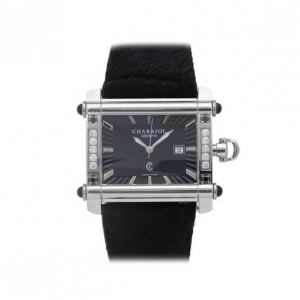 Pre Owned Charriol Ladies Wristwatch SS Black