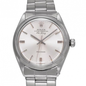 Pre Owned Rolex Air King SS Silver Mens Wristwatch