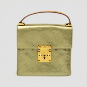 Pre Owned Louis Vuitton Lime Vernis Spring Street Bag