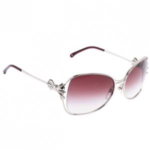 Pre Owned Chanel Silver 4180 Square Sunglasses
