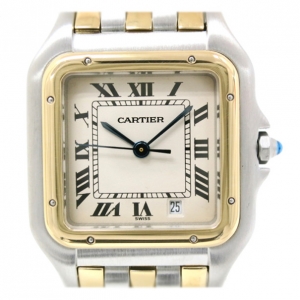 Pre Owned Cartier Panthere 3 Rows MM Combi Boys Wristwatch 