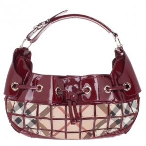 Pre Owned Burberry Super Nova Mini Warrior Studded Hobo