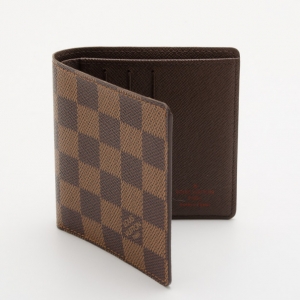 Pre Owned Louis Vuitton Damier Ebene Billfold 6 CC Slots