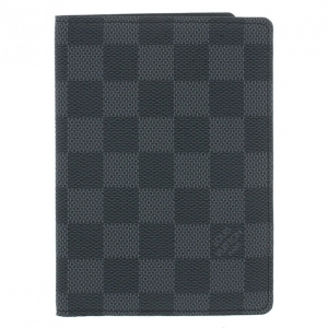 Pre Owned Louis Vuitton Damier Graphite Passport Holder