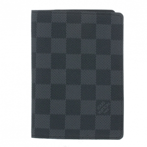Pre Owned Louis Vuitton Damier Graphite Passport Holder