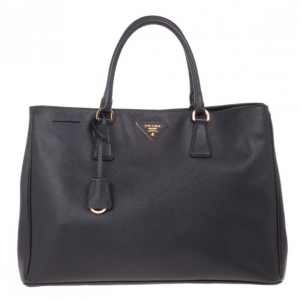 Pre Owned Prada Black Saffiano Lux Tote