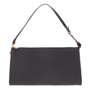 Pre Owned Louis Vuitton Black Epi Pochette Accessoires