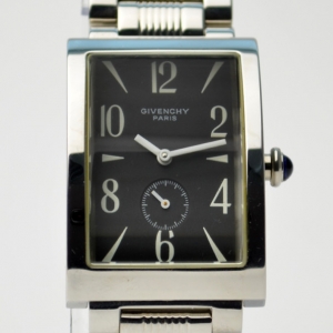Pre Owned Givenchy Parabolic SS Black Ladies Wristwatch 