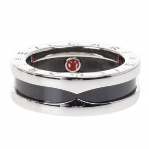 Pre Owned Bvlgari Save The Children Silver Ring Size 51