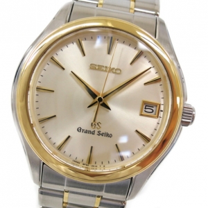 Pre Owned Seiko SS YG Silver Combi Mens Wristwatch 