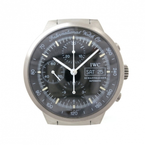 Pre Owned IWC GST Chronograph Titan Black Mens Wristwatch 