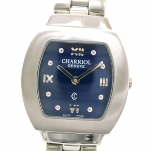 Pre Owned Philippe Charriol Azur Ladies Wristwatch SS Blue 