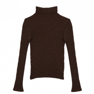 Pre Owned Dolce and Gabbana Turtleneck Ribbed Top XS