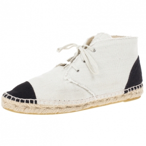 Pre Owned Chanel CC Canvas Espadrille Sneakers Size 39