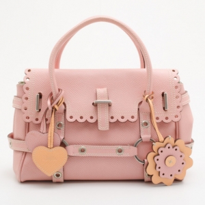 Pre Owned Mulberry for Luella Baby Pink Leather Tote