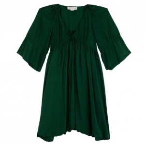 Pre Owned Stella McCartney Silk Gathered Dress S