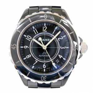 Pre Owned Chanel J12 Ceramic Black Mens Wristwatch  