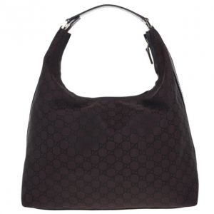 Pre Owned Gucci Brown GG Canvas Hobo