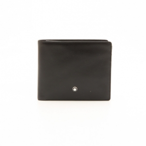 Pre Owned MontBlanc Black Leather Meisterstuck Wallet 