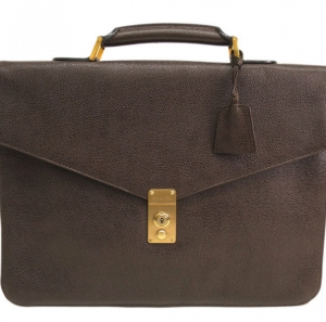 Pre Owned Chanel Brown Caviar Briefcase