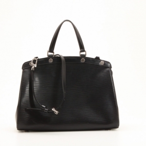 Pre Owned Louis Vuitton Black Epi Leather Brea MM Satchel