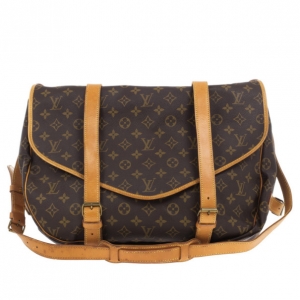 Pre Owned Louis Vuitton Monogram Canvas Saumur 43