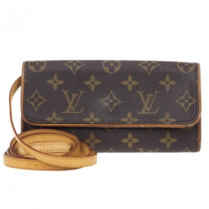 Pre Owned Louis Vuitton Monogram Canvas Pochette Twin PM