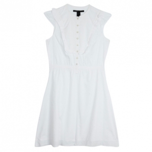 Pre Owned Marc Jacobs White Cotton Dress M