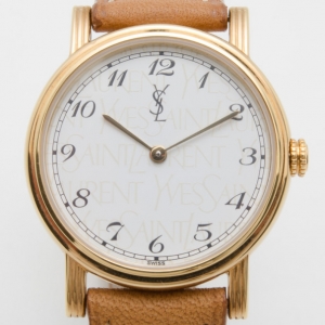 Pre Owned Yves Saint Laurent Gold Plated Classic Collection Ladies Wristwatch