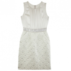 Pre Owned Dolce and Gabbana Brocade Sleeveless Dress L