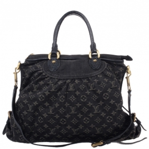 Pre Owned Louis Vuitton Fusain Monogram Idylle Neo Cabby GM Tote