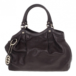Pre Owned Gucci Guccissima Leather Medium Tote