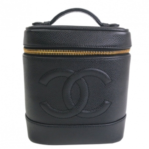 Pre Owned Chanel Caviar Leather Vanity Bag