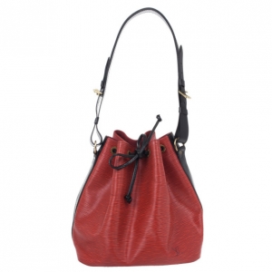 Pre Owned Louis Vuitton Red Epi Noe Shoulder Bag