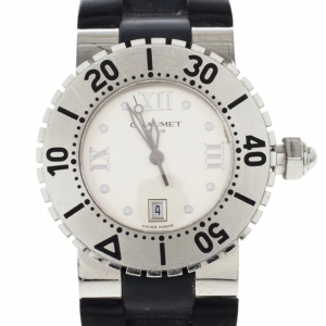 Pre Owned Chaumet Cream Stainless Steel 622B Women's Wristwatch 32MM