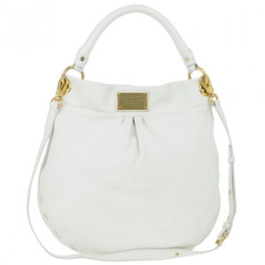 Pre Owned Marc by Marc Jacobs White Classic Q Hillier Hobo