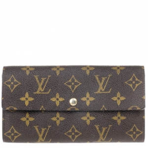 Pre Owned Louis Vuitton Monogram Sarah Wallet