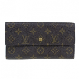 Pre Owned Louis Vuitton Mongram Canvas Porte Monnaie Tresor Continental Wallet