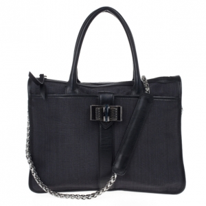 Pre Owned Christian Louboutin Black Sweet Charity Shopping Canvas Tote