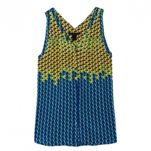 مملوكة مسبقًا Marc by Marc Jacobs Yellow Paradox Print Top L